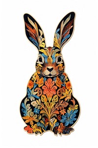 Rabbit animal mammal art. AI generated Image by rawpixel.