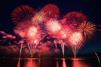 Fireworks background outdoors nature night. AI generated Image by rawpixel.