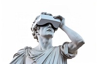 Greek sculpture virtual reality statue art representation.