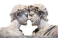 Greek sculptures kissing statue art representation.