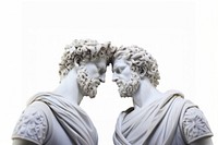 Greek sculptures kissing statue portrait adult.