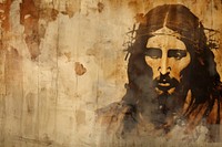 Jesus Christ painting portrait art. AI generated Image by rawpixel.