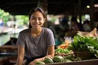  Thai vegetable market plant. AI generated Image by rawpixel.