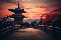 Buddhism temple architecture building outdoors. 