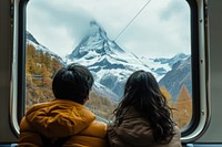 Matterhorn mountain window outdoors vacation.