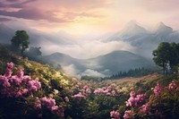  Nature background wilderness landscape mountain. AI generated Image by rawpixel.
