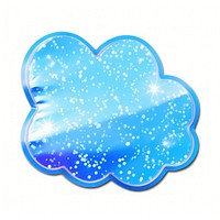 Cloud shape blue white background. AI generated Image by rawpixel.