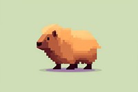 Capybara cut pixel animal mammal pixelated.