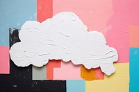 Cloud art painting wall.