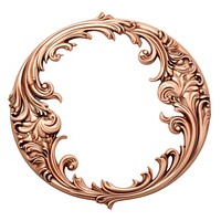 Nouveau art of wave frame jewelry copper photo.