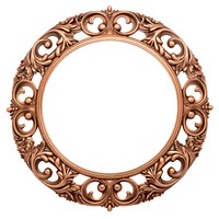 Nouveau art of circle frame jewelry locket photo.