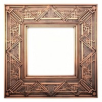 Nouveau art of geomatric frame backgrounds copper white background.