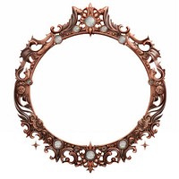 Nouveau art of moon frame jewelry copper photo.
