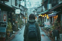 Japan teenage walking street adult.