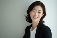 Korea working woman lawyer portrait adult smile.