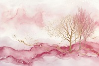 Tree watercolor background painting backgrounds plant.