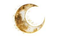 Watercolor background moon of Eid Mubarak astronomy eclipse night.