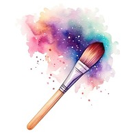 Paint brush in Watercolor style paint tool white background.
