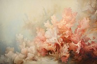 Coral under sea painting backgrounds flower.