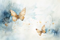 Blue butterfly watercolor background painting backgrounds animal.