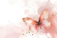 Butterfly watercolor background painting pattern flower.