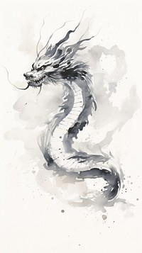 Dragon drawing sketch paper.