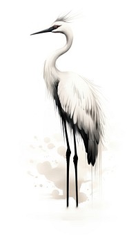 Bird animal stork white.