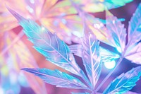 Holographic leaf texture background backgrounds plant illuminated.