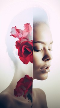 Woman and rose wallpaper portrait photography flower.