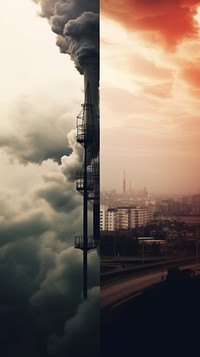 Photography of pollution air wallpaper architecture building outdoors.