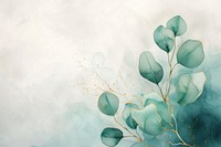 Eucalyptus watercolor background backgrounds turquoise painting.