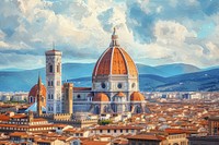 The iconic Florence Cathedral architecture cityscape cathedral.