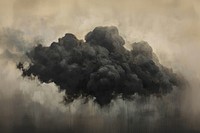 Black cloud mass pollution outdoors nature.