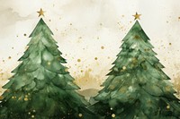 Green christmas tree watercolor background backgrounds plant celebration.