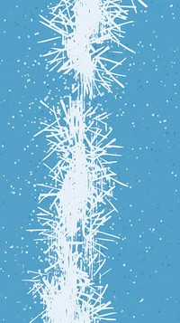 Stroke painting of snow flake wallpaper pattern frost line.