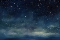 Illustration of night sky and star backgrounds astronomy outdoors.