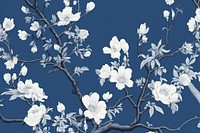 Blossom magnolia wallpaper pattern.