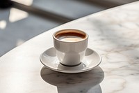 Coffee espresso shot crema cup.