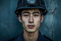 Chinese firefighter portrait helmet adult.