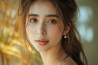 A young Filipino woman Healthy skin portrait photo face.