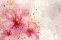 Pink flowers watercolor background backgrounds blossom petal.