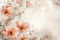 Pink flowers watercolor background backgrounds painting petal.