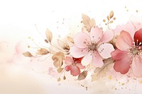Pink flowers watercolor background backgrounds blossom pattern.