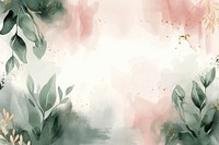 Plant watercolor background backgrounds outdoors painting.