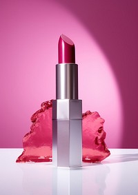 Lipstick cosmetics magenta glamour.