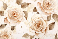 Roses pattern watercolor background backgrounds flower petal.
