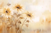 Sunflower watercolor background backgrounds painting plant.