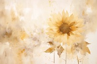 Sunflower watercolor background painting backgrounds petal.