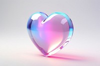 Heart shape futuristic gemstone.
