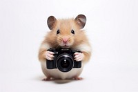 Selfie hamster rodent animal mammal.